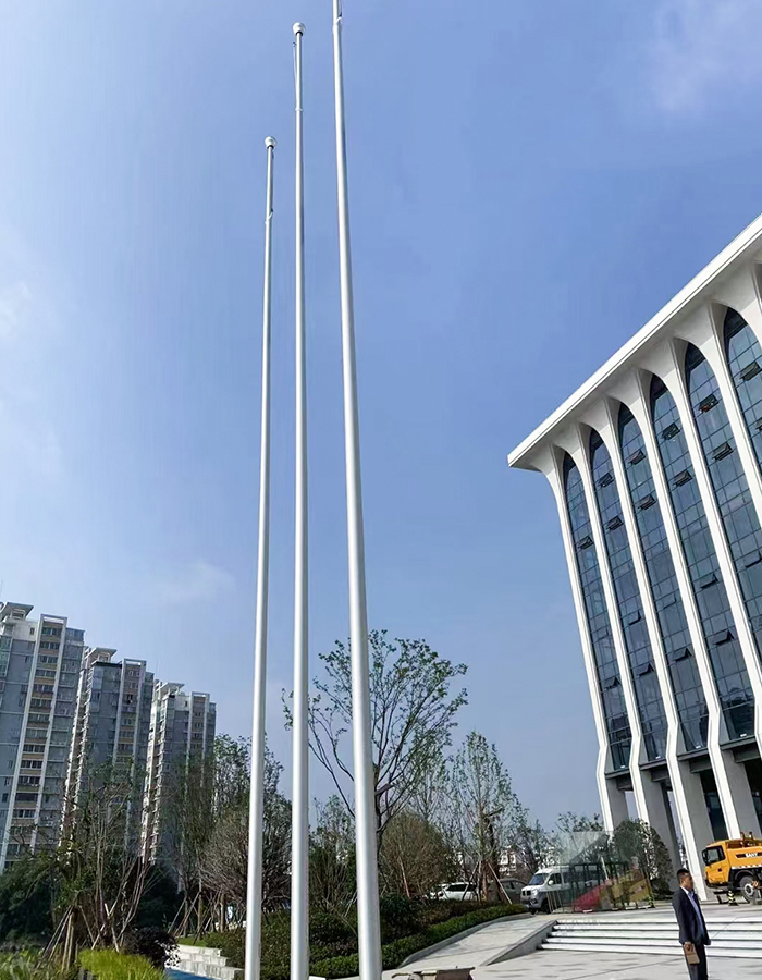 Aloi aluminium luar kon engkol tangan mengangkat tiang bendera Aloi aluminium luar kon engkol tangan mengangkat tiang bendera