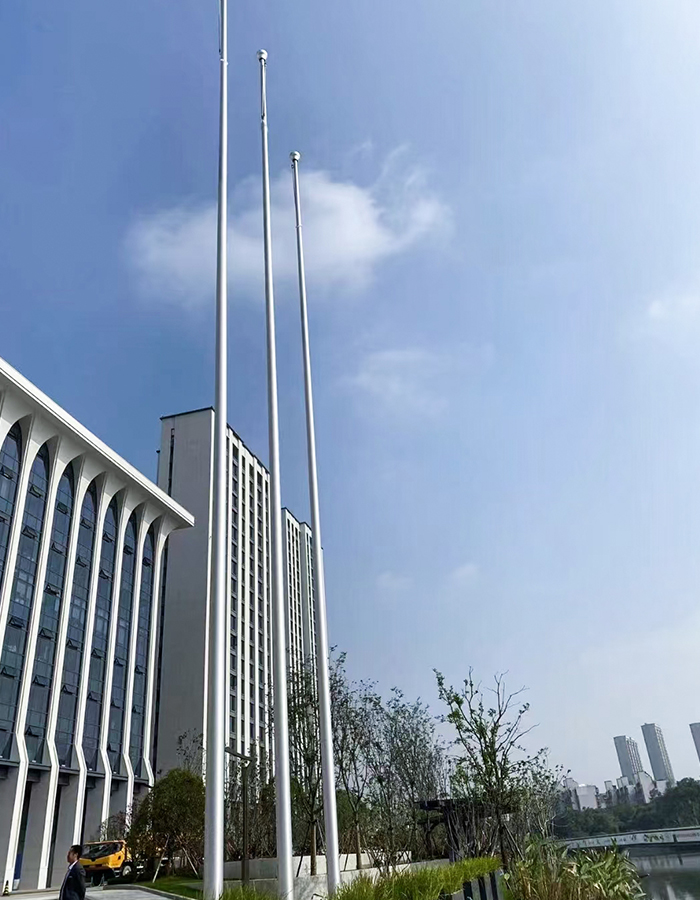 Aloi aluminium luar kon engkol tangan mengangkat tiang bendera
