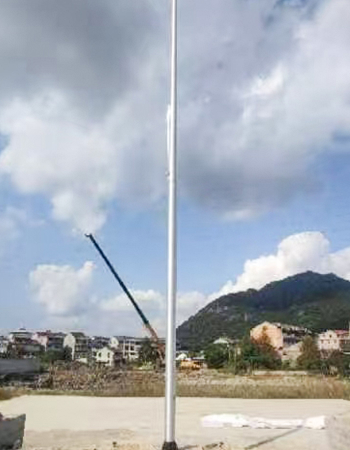 Tiang bendera anugerah elektrik mendatar aloi aluminium Tiang bendera anugerah elektrik mendatar aloi aluminium