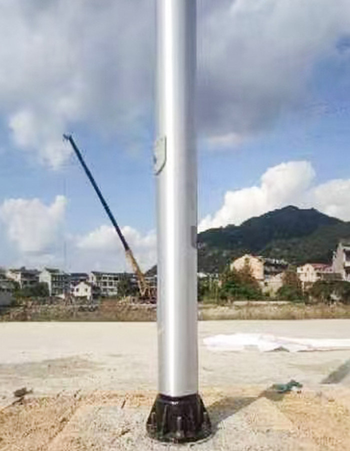 Tiang bendera anugerah elektrik mendatar aloi aluminium Tiang bendera anugerah elektrik mendatar aloi aluminium