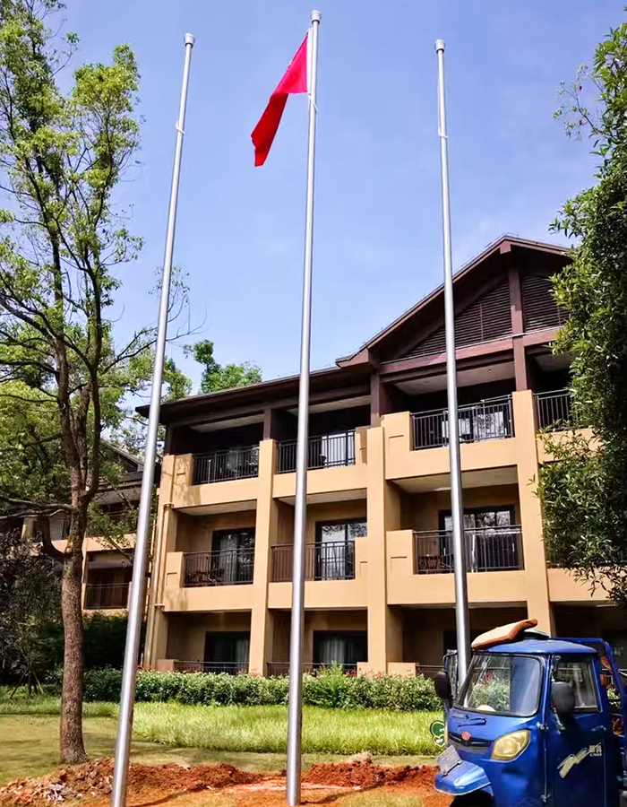 Tiang bendera angkat elektrik pintar keluli tahan karat kon Tiang bendera angkat elektrik pintar keluli tahan karat kon