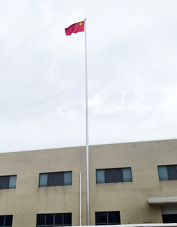 Tiang bendera angkat elektrik pintar keluli tahan karat kon Tiang bendera angkat elektrik pintar keluli tahan karat kon