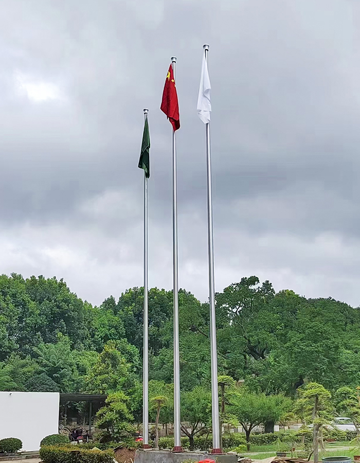 Tiang bendera angkat elektrik pintar keluli tahan karat kon Tiang bendera angkat elektrik pintar keluli tahan karat kon