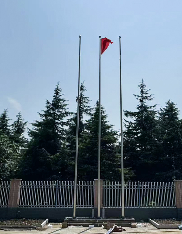 Tiang bendera angkat elektrik pintar keluli tahan karat kon Tiang bendera angkat elektrik pintar keluli tahan karat kon