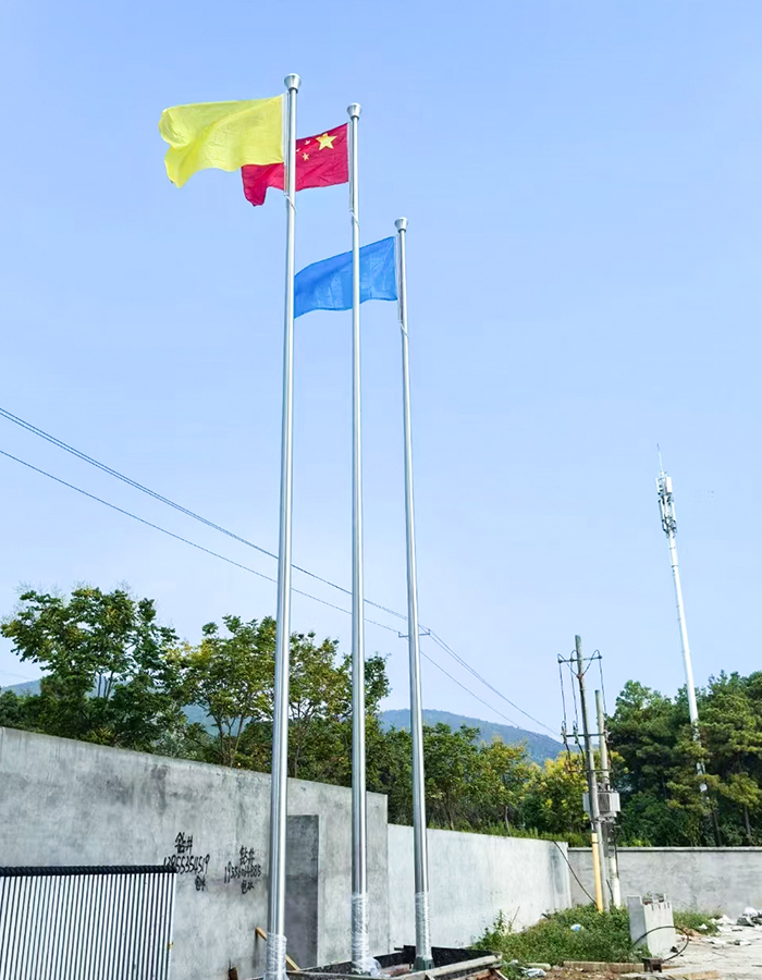 Tiang bendera angkat elektrik pintar keluli tahan karat kon Tiang bendera angkat elektrik pintar keluli tahan karat kon